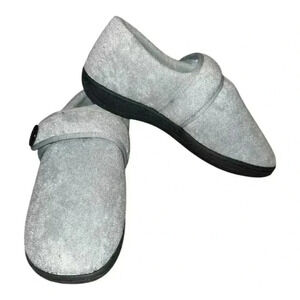 Glolily Womens Gray Kelly Slippers, Size 9M